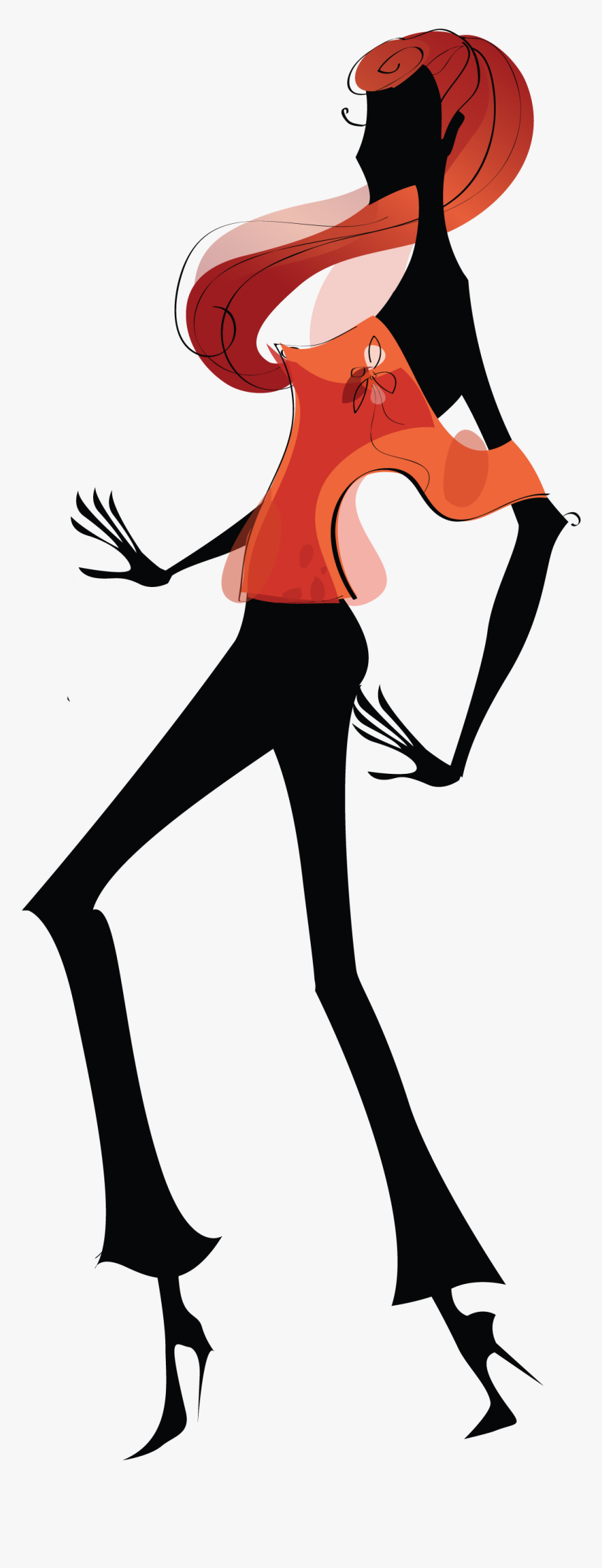 Fashion Girls Woman Dance - Girl Dancing Animated Png, Transparent Png, Free Download