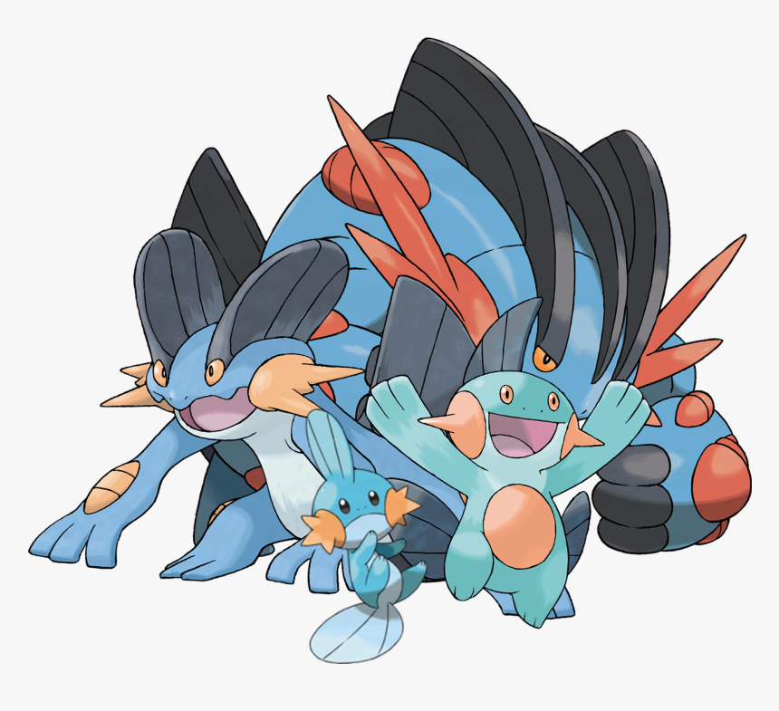 View Mudkip Group , - Pokemon Swampert, HD Png Download, Free Download