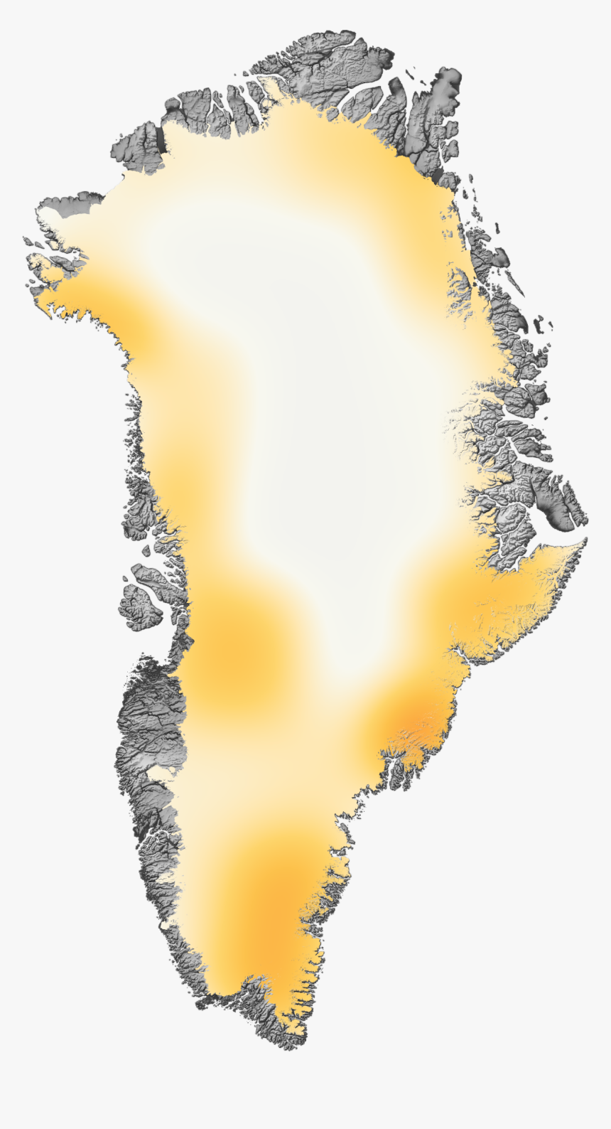 Satellite Map Of Greenland And Iceland, HD Png Download, Free Download