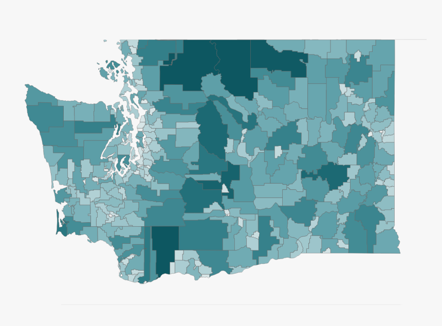 Map Of School Districts In Washington State - Atlas, HD Png Download, Free Download