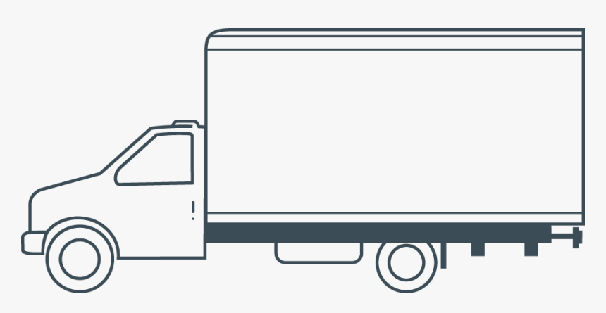 Truck Clipart Box Truck - Cartoon Box Truck Clip Art, HD Png Download, Free Download