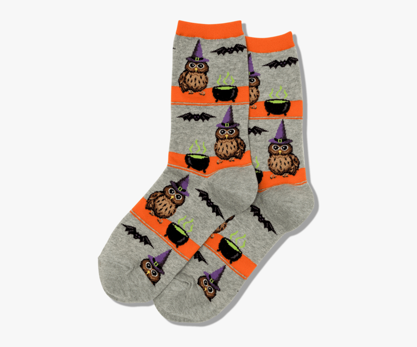 Women"s Owl Witch Crew Socks"
 Class="slick Lazy Image - Sock, HD Png Download, Free Download