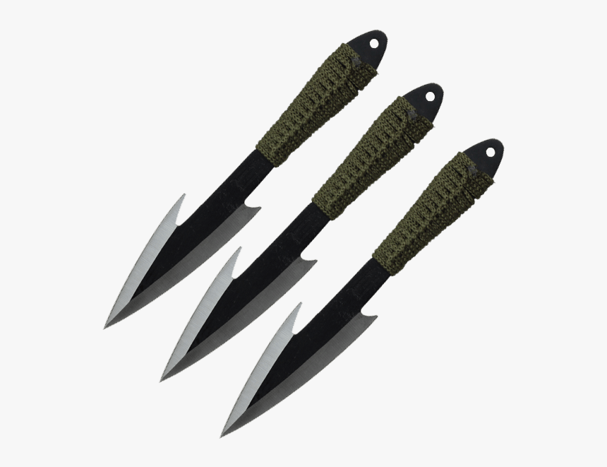 3 Piece Ninja Hunter Throwing Knives - Bowie Knife, HD Png Download, Free Download