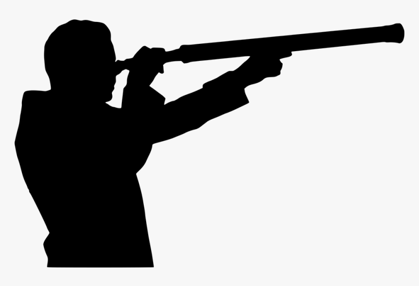 Man With Telescope Silhouette, HD Png Download, Free Download