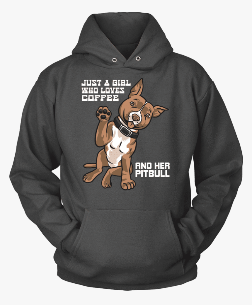 Just A Girl Who Loves Coffee And Her Pitbull T Shirt - T-shirt, HD Png Download, Free Download