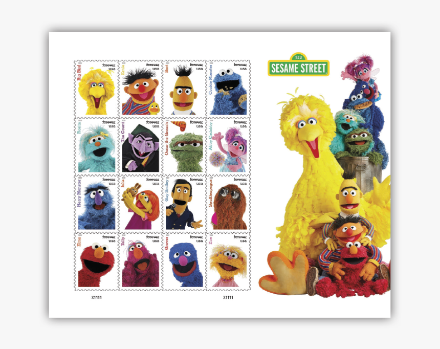 Sesame Street Stamps 2019, HD Png Download, Free Download