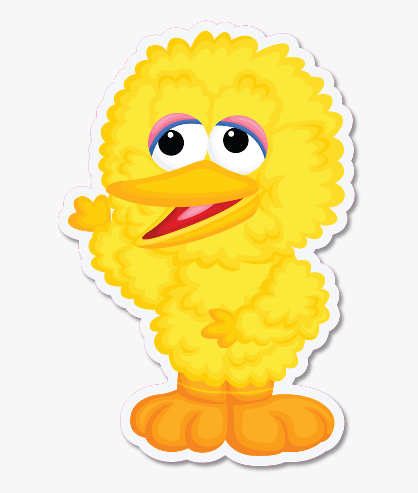 Sesame Street Big Bird Vinyl Stickers - Cartoon, HD Png Download, Free Download