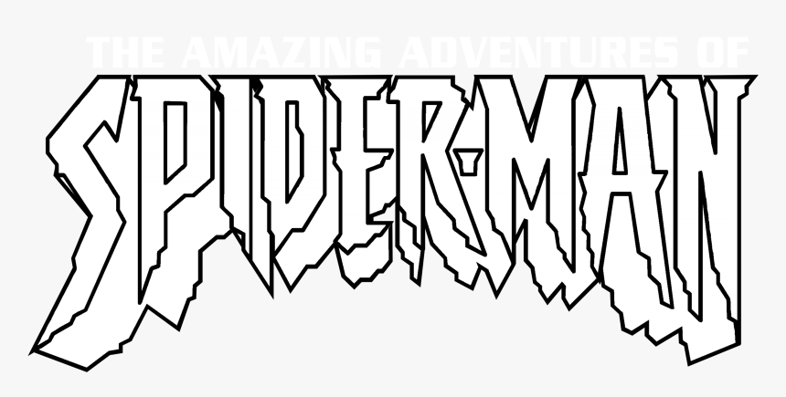 Spider Man Logo Black And White - Calligraphy, HD Png Download, Free Download