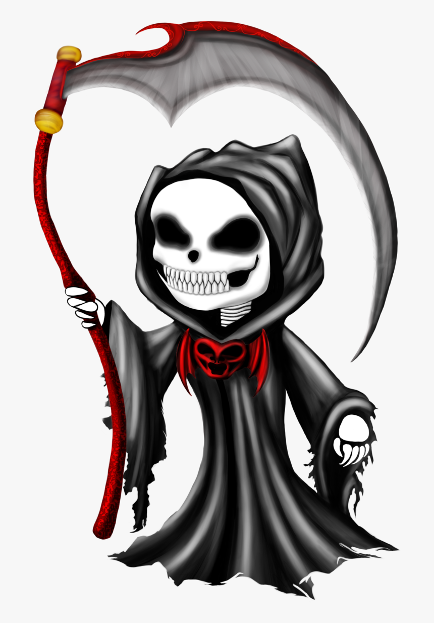 Chibi Grim Reaper By Tarasf-d6bkvkq - Cartoon Grim Reaper Transparent, HD Png Download, Free Download