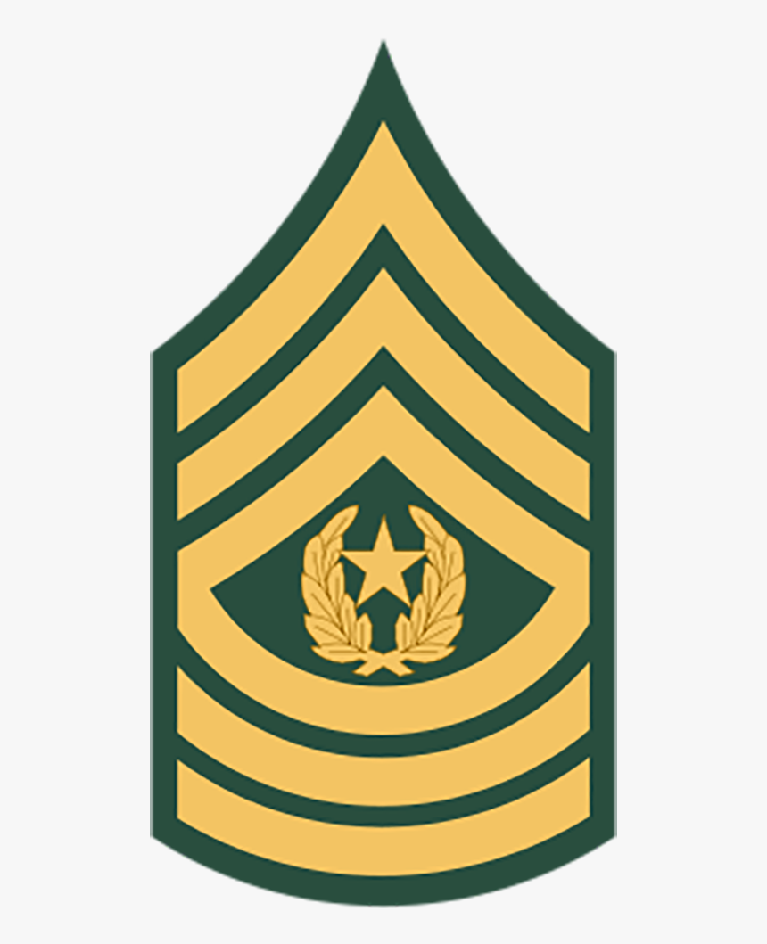E-9 Command Sergeant Major - Master Sergeant Rank Insignia, HD Png Download, Free Download