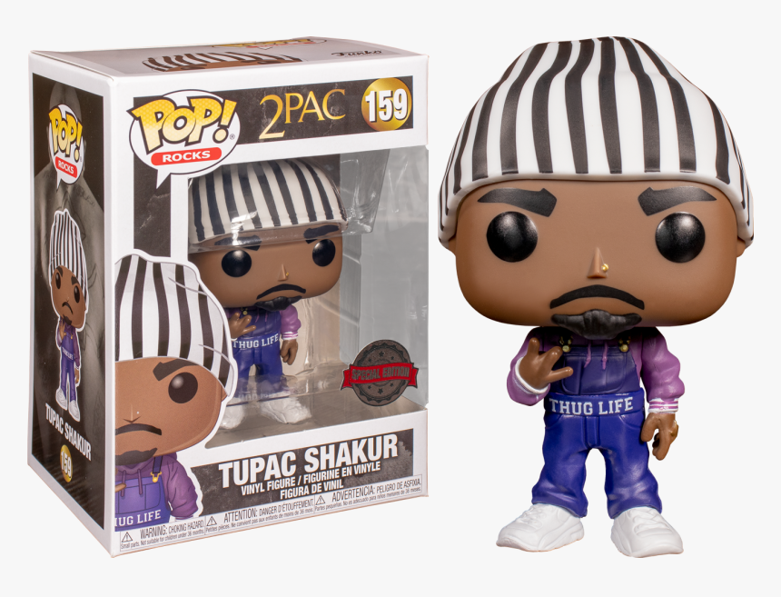 Tupac Shakur In Thug Life Overalls Pop Vinyl Figure - Funko Pop Tupac Pre Order, HD Png Download, Free Download