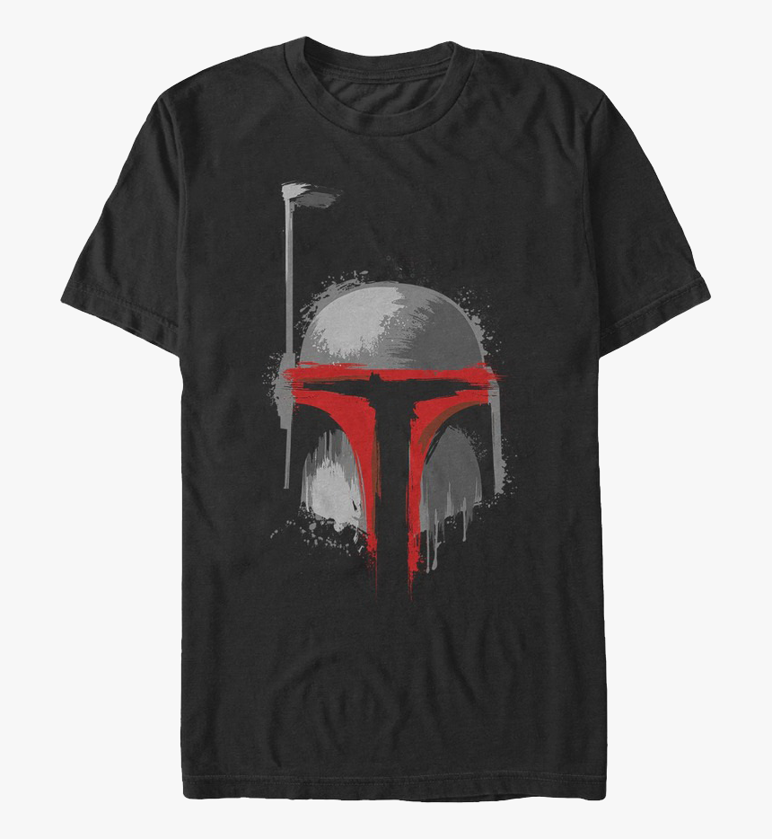 Paint Splatter Boba Fett Star Wars T-shirt - Boba Fett Tshirt, HD Png Download, Free Download