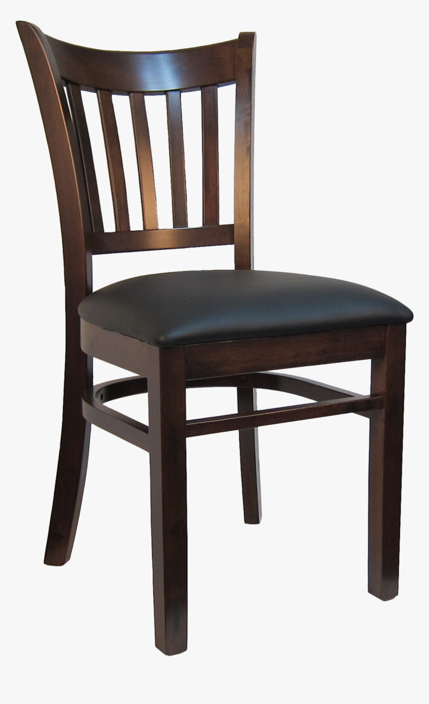 Open Vertical Back Wood Chair - Wooden, HD Png Download, Free Download