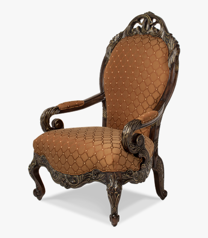 Leaf Wood Carvings Deep English Tea Finish High Back - Chair, HD Png Download, Free Download