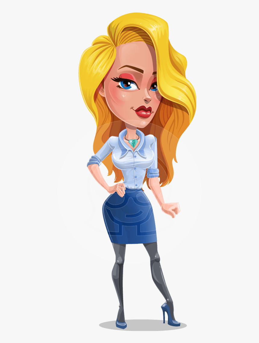 Pretty Girl Cartoon Vector Character Aka Pearl - Girl Cartoon Png, Transparent Png, Free Download