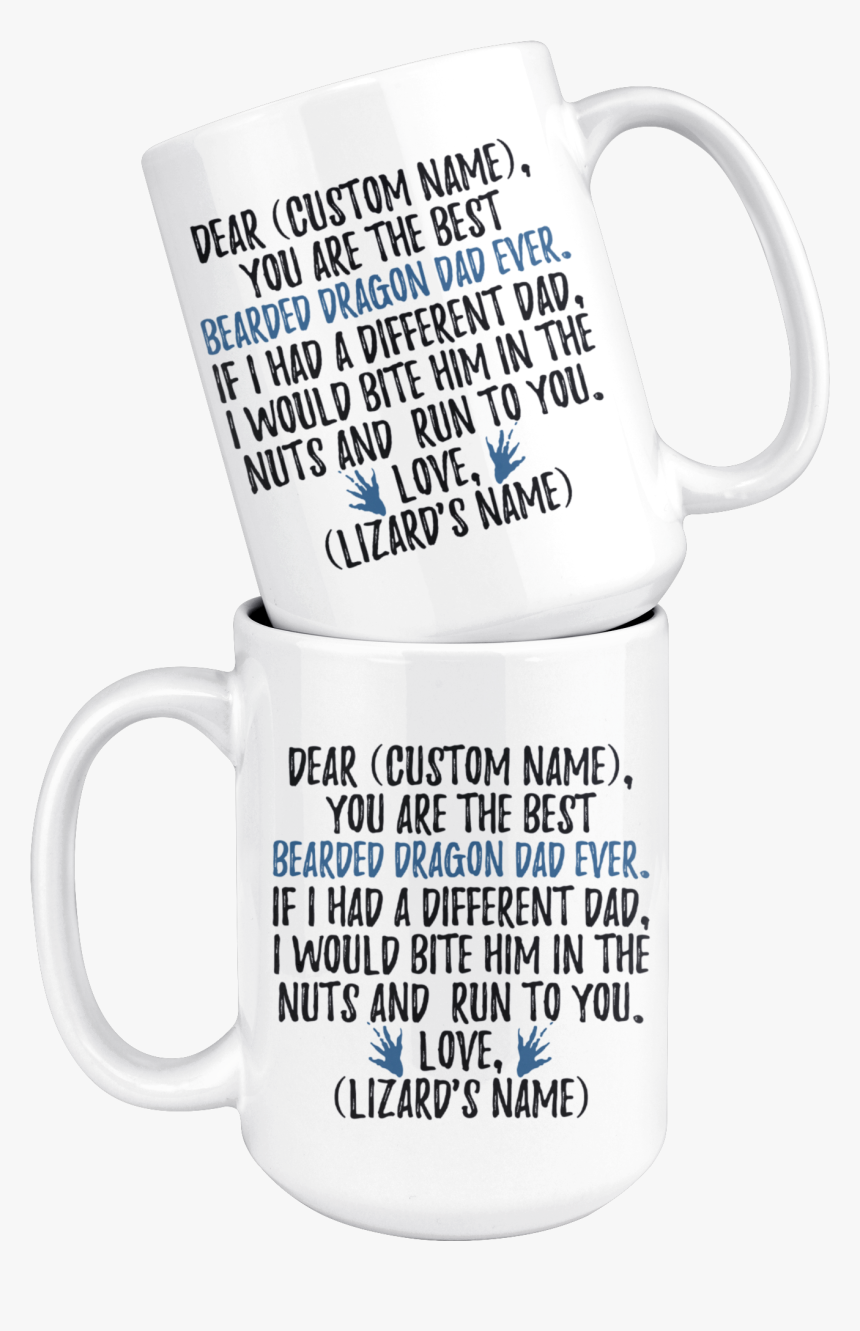 Personalized Best Bearded Dragon Dad Coffee Mug - Mug, HD Png Download, Free Download