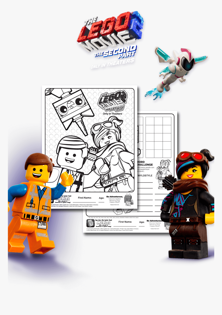 Lego, Exciting Coloring & Activity Sheets - Cartoon, HD Png Download, Free Download