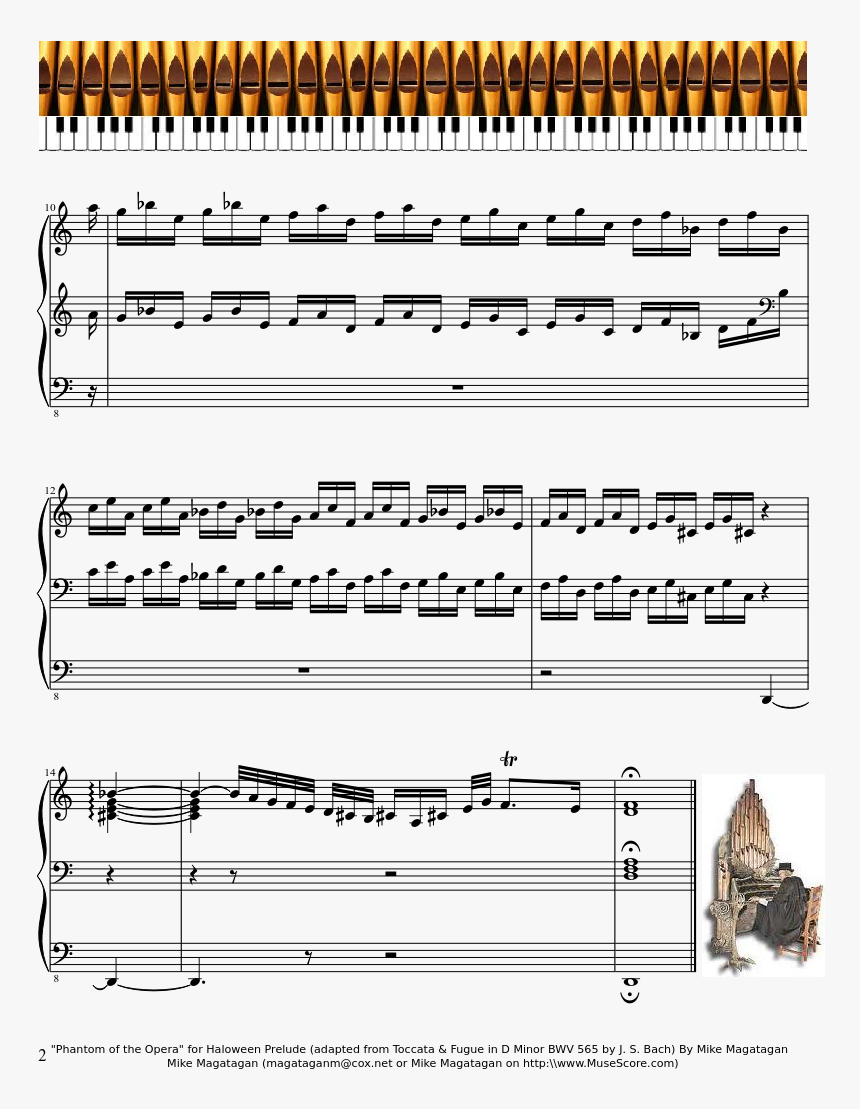 "phantom Of The Opera - Sheet Music, HD Png Download, Free Download