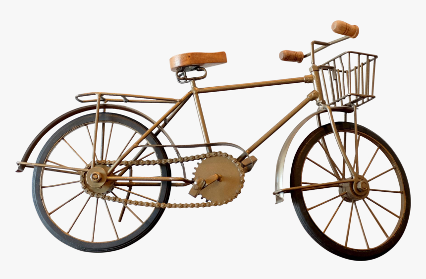 Vintage Bicycle Figurine Chairish - Bicycle Frame, HD Png Download, Free Download