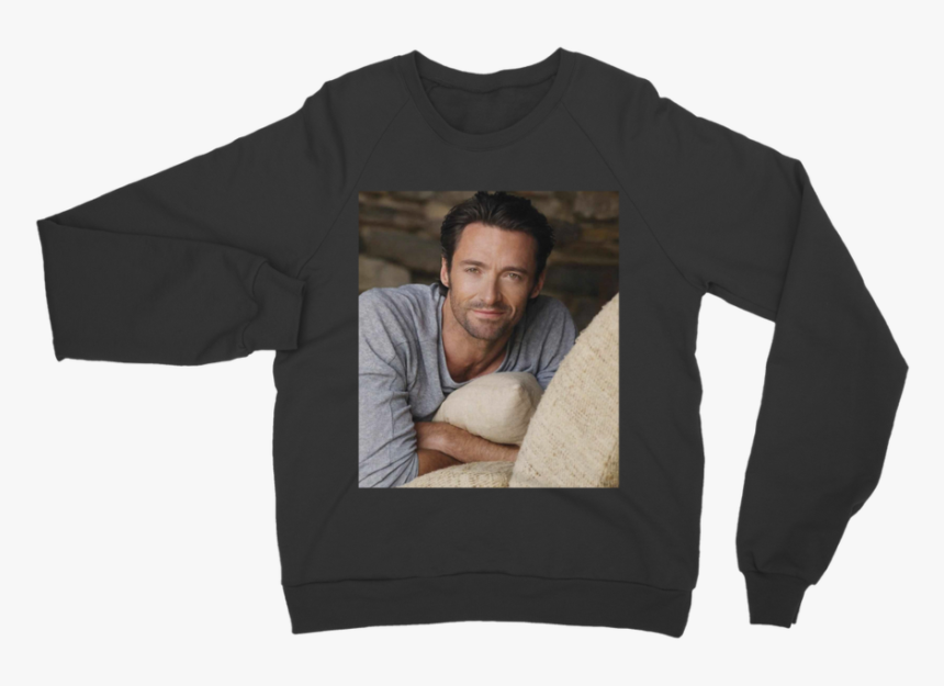 Hugh Jackman Smiling ﻿classic Adult Sweatshirt - Sweater, HD Png Download, Free Download