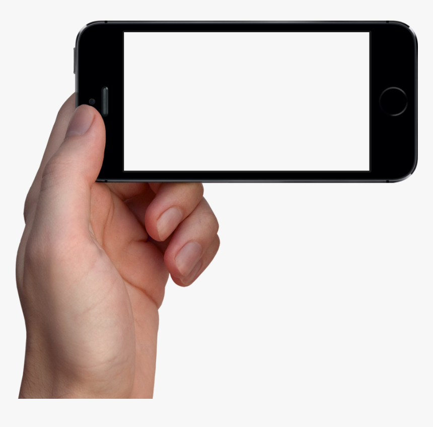 Iphone Hand Horizontal Png , Png Download - Horizontal Phone In Hand Png, Transparent Png, Free Download