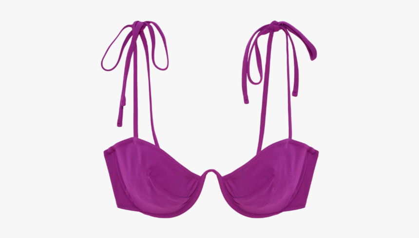 Myriam V-wire Tie Strap Bikini Top - Brassiere, HD Png Download - kindpng