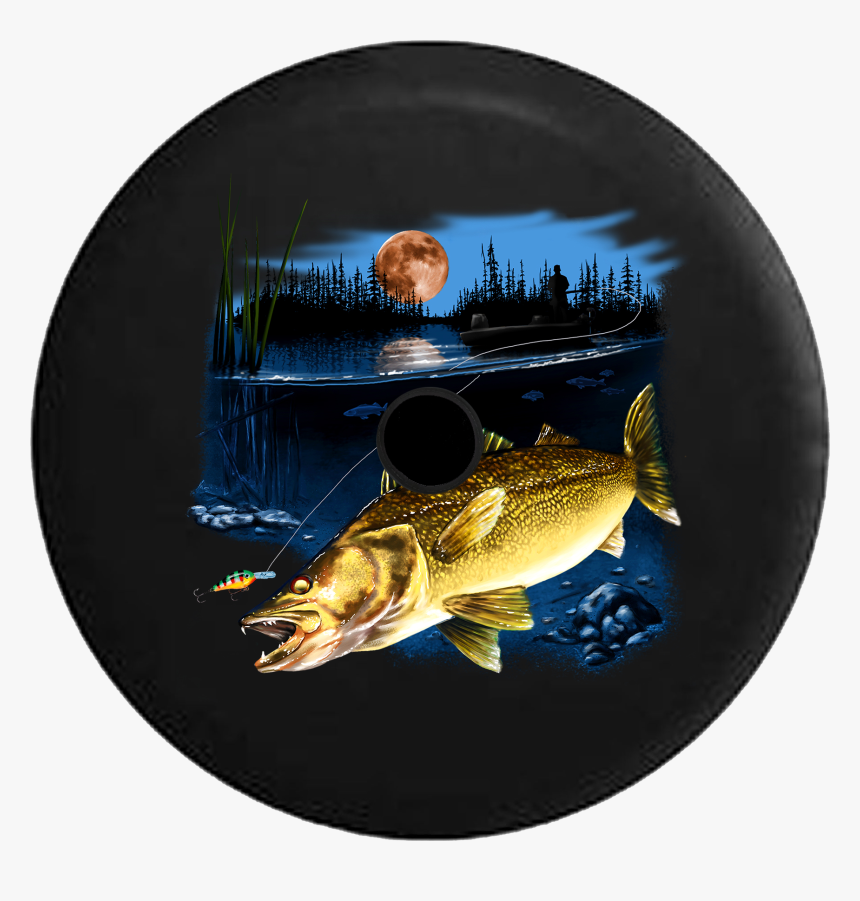 Jeep Wrangler Jl Backup Camera Day Walleye Fish In - Walleye Fishing, HD Png Download, Free Download