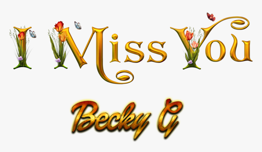 Becky G Love Name Heart Design Png - Calligraphy, Transparent Png, Free Download