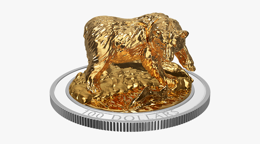 Canada Grizzly Bear Silver Coin - Royal Canadian Mint 3d, HD Png Download, Free Download