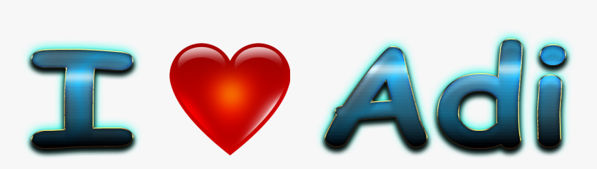 Adi Love Name Heart Design Png - Heart, Transparent Png, Free Download