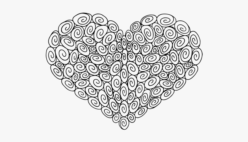 100 Swirl Heart, HD Png Download, Free Download