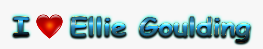 Ellie Goulding Love Name Heart Design Png - Heart, Transparent Png, Free Download