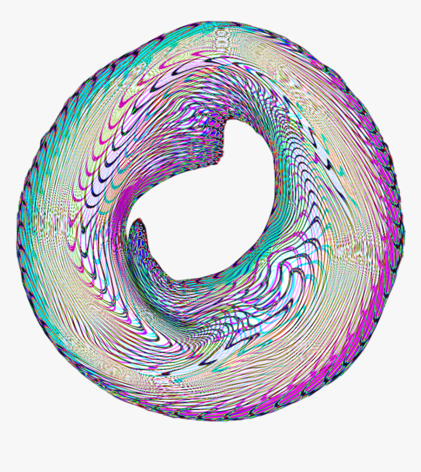 #circle #background #psychedelic #swirl #glitch #space - Circle, HD Png Download, Free Download