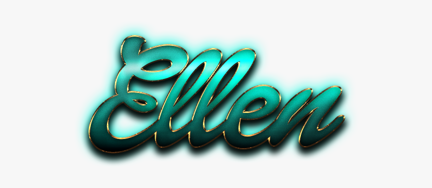 Ellen Name Logo Png - Calligraphy, Transparent Png, Free Download