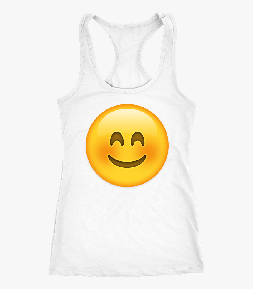 Blush Emoji Tank Top - Smiley, HD Png Download, Free Download
