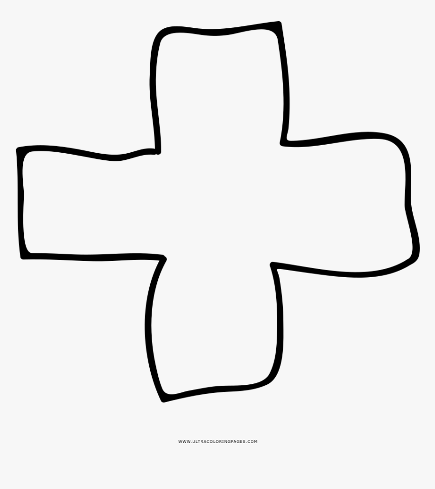 Medical Cross Coloring Page - Cross, HD Png Download, Free Download