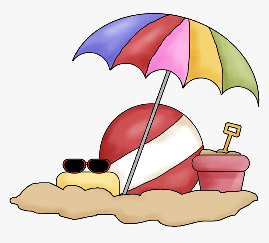 Beachball Bucket Umbrella Png, Transparent Png, Free Download