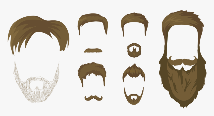 Facial Hair Fads - Stubble Beard Clipart, HD Png Download, Free Download