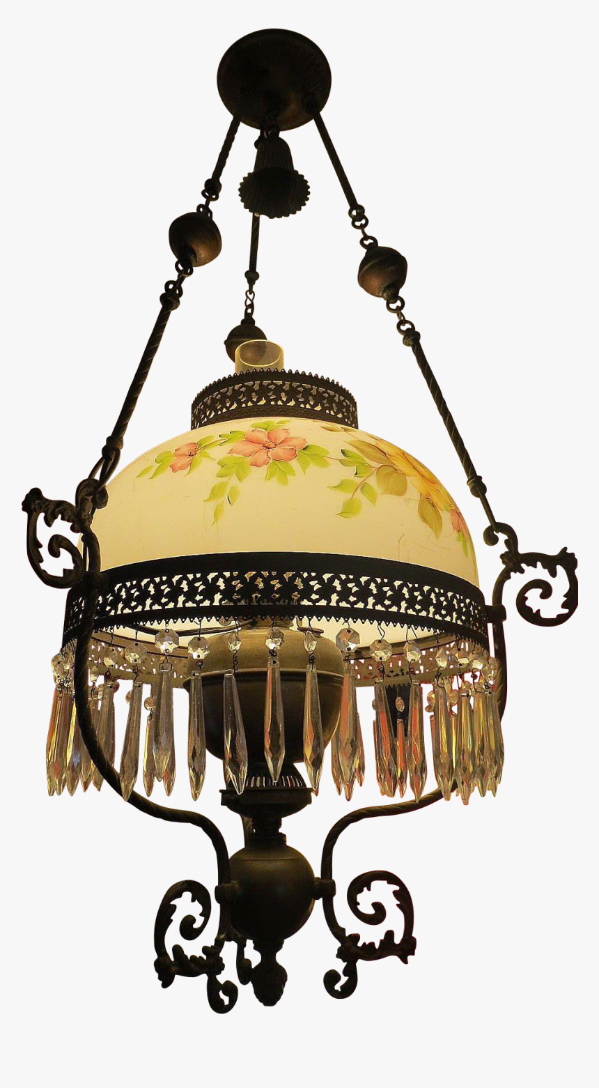 Antique Pink Hanging Oil Lamps, HD Png Download - kindpng