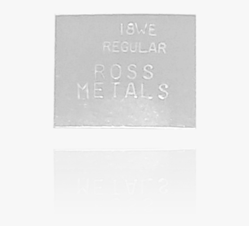 18k / 18 White Gold Plate Solder - Memorial, HD Png Download, Free Download