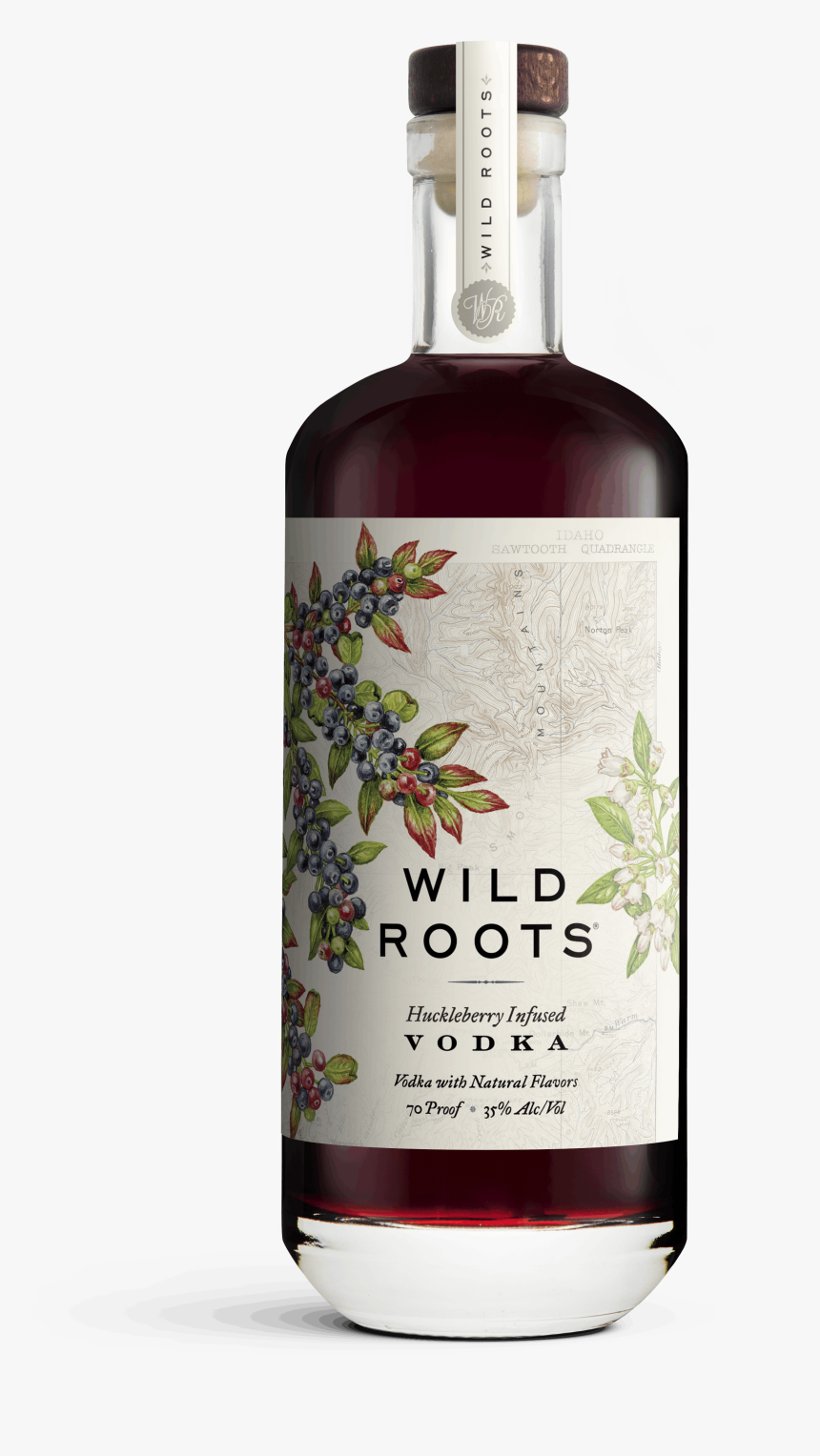 Wild Roots Huckleberry Vodka - Wild Roots Marionberry Infused Vodka, HD Png Download, Free Download