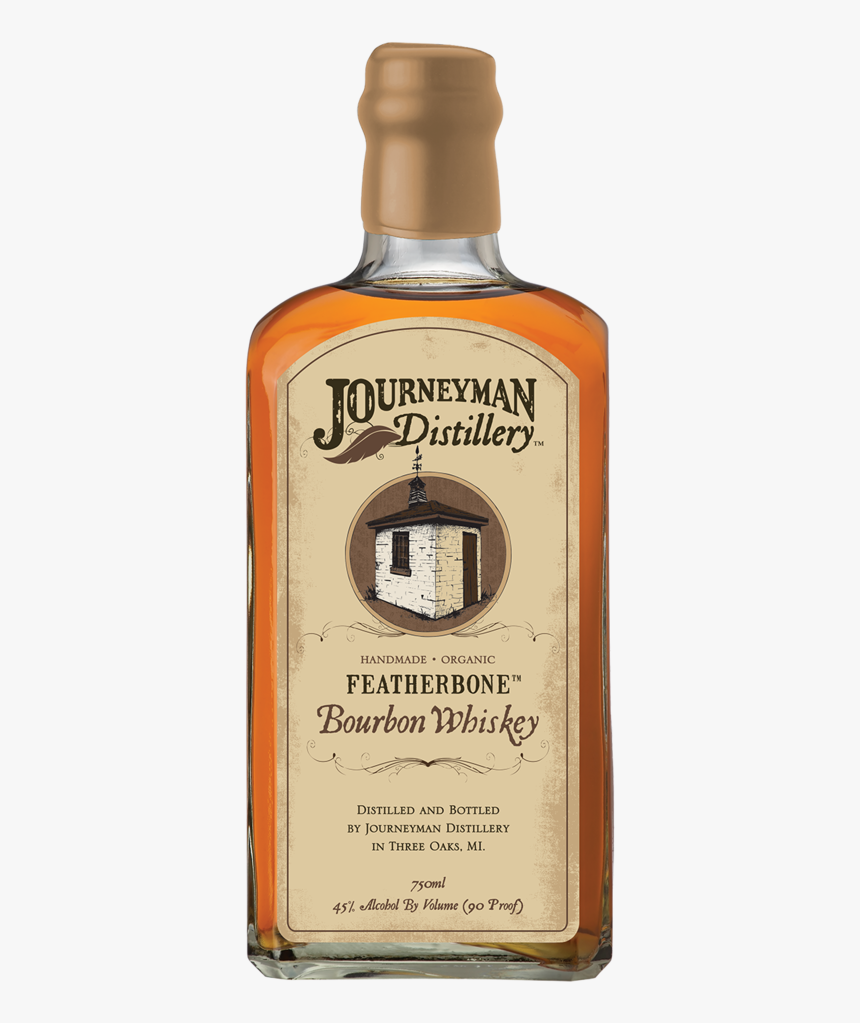 Featherbone Bourbon Whiskey - Journeyman Distillery Whiskey Featherbone Bourbon, HD Png Download, Free Download