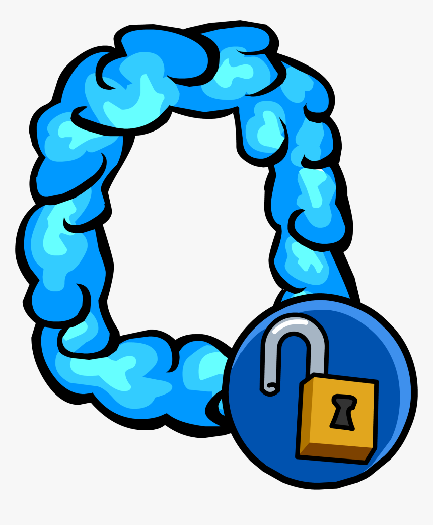 Club Penguin Rewritten Wiki - Club Penguin Blue Lei, HD Png Download, Free Download