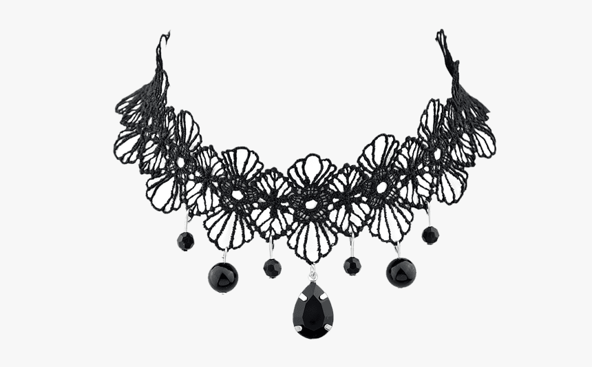 Black Necklace White Background, HD Png Download, Free Download