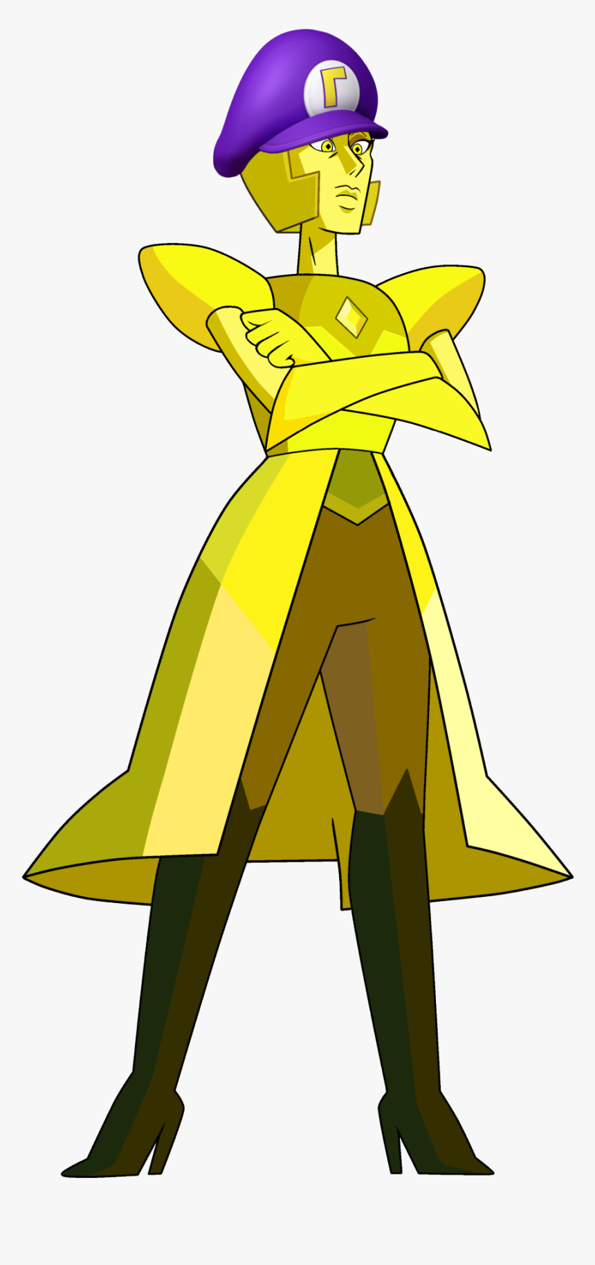 Waluigi’s Hat On Yellow Diamond - Yellow Diamond Steven Universe, HD Png Download, Free Download