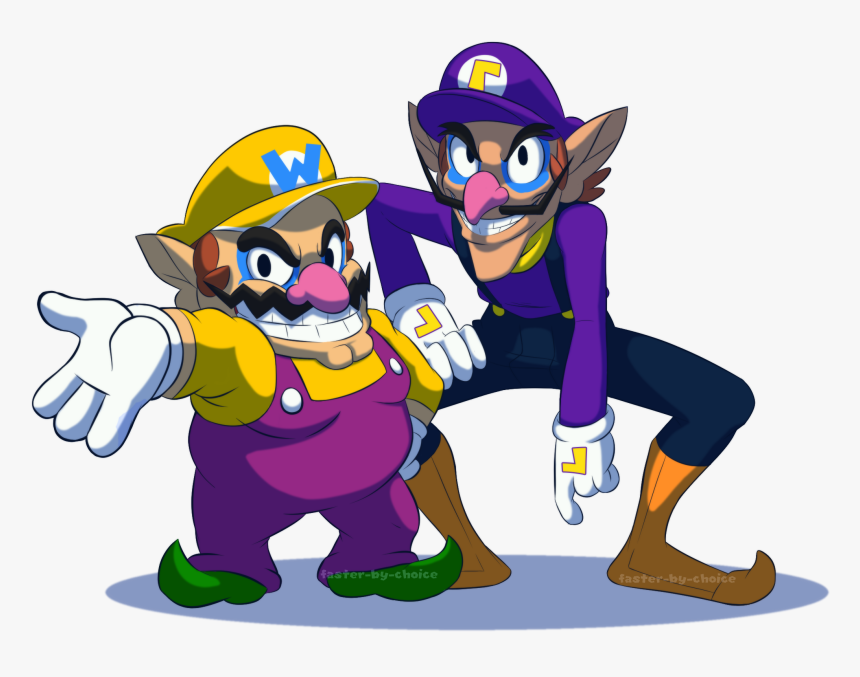 Wario And Waluigi Cousins, HD Png Download, Free Download