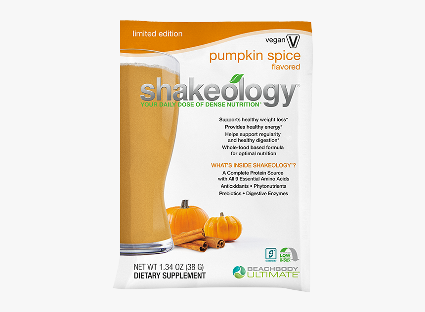 Pumpkin Spice Shakeology Nutrition Label, HD Png Download, Free Download