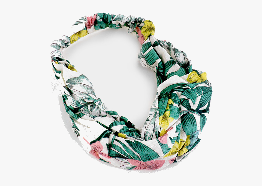 Tropical Knotted Headband In White- Shoplulu - Bracelet, HD Png Download, Free Download