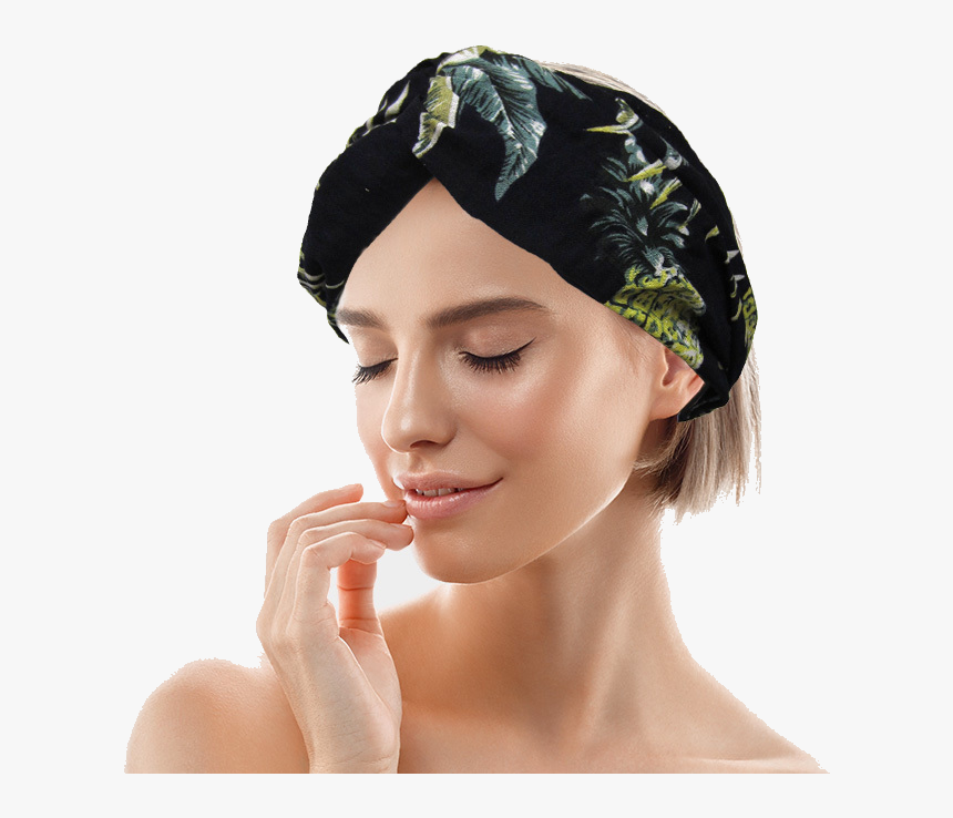 Pineapple Print Knotted Headband In Black- Shoplulu - عروض التقشير البارد, HD Png Download, Free Download