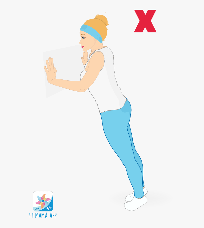 Push Ups Wrong Way Of Exercising - Cartoon, HD Png Download, Free Download